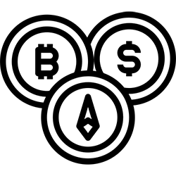 Logo Cryptomonnaie Bitcoin, Ethereum...