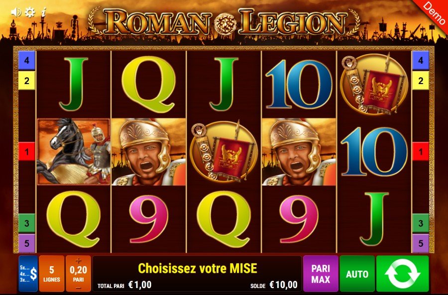 Machine à sous Roman Legion de Gamomat