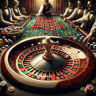 Aperçu d'une roulette Américaine avec le double 0