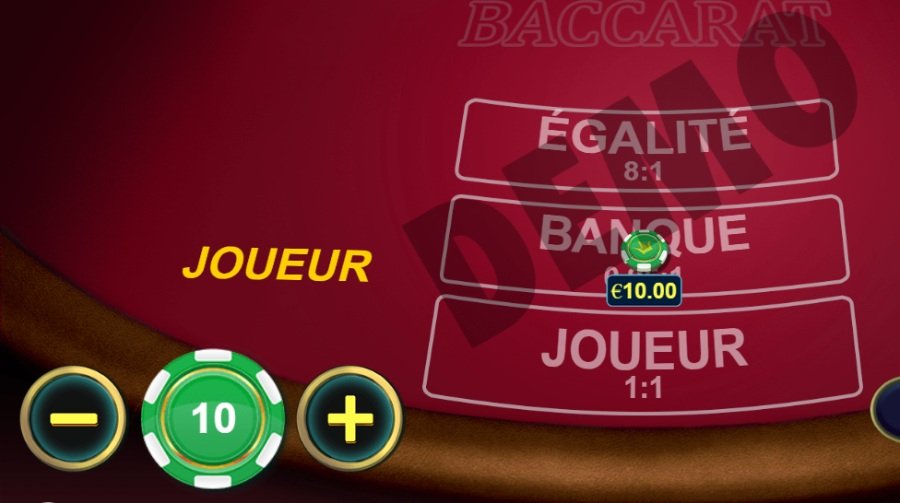 Placer une mise baccarat en ligne de Pragmatic Play