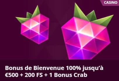 Malina Casino bonus de bienvenue casino