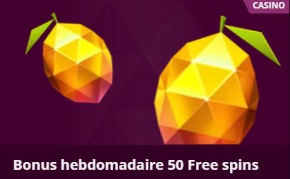 Malina Casino bonus 50 tours gratuits (free spins)