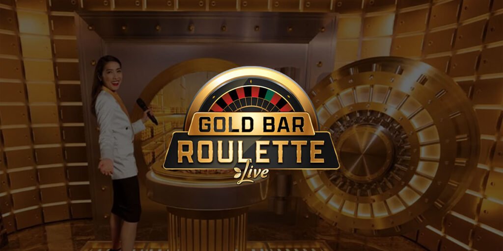 Bannière Gold bar Roulette Evolution