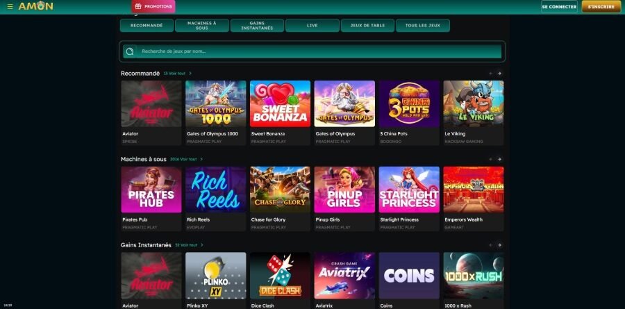 Nouveau Look Amon Casino