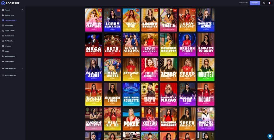 Roostake Casino Live casino