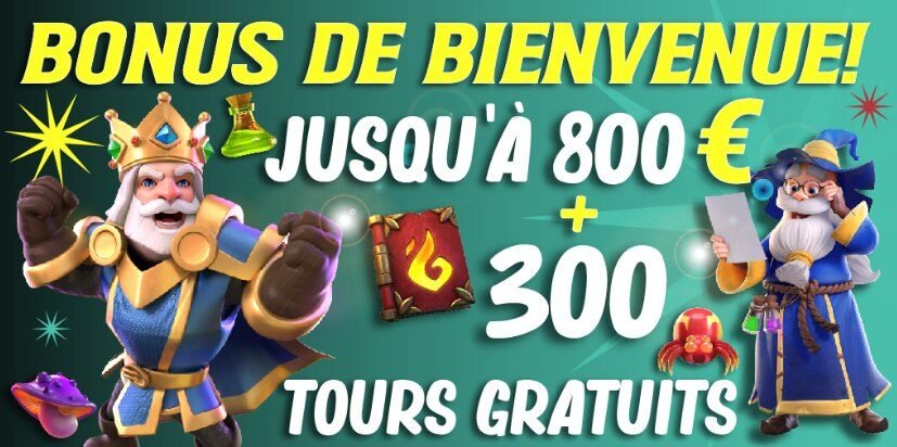 Merlin Casino bonus de bienvenue
