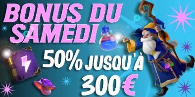 Merlin Casino bonus du samedi