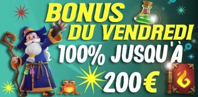 Merlin Casino bonus du vendredi