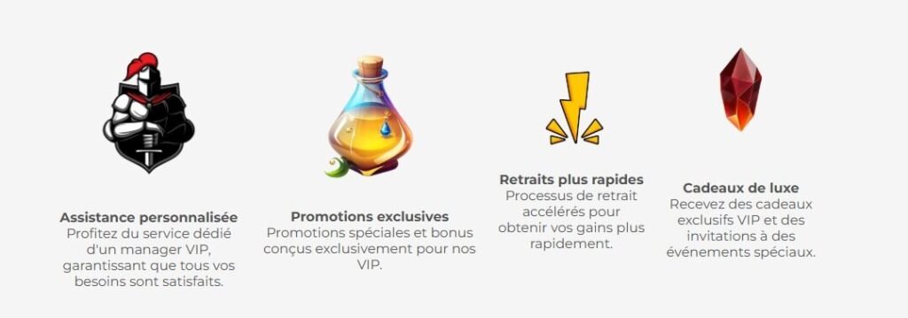 Merlin Casino Programme VIP avantages 