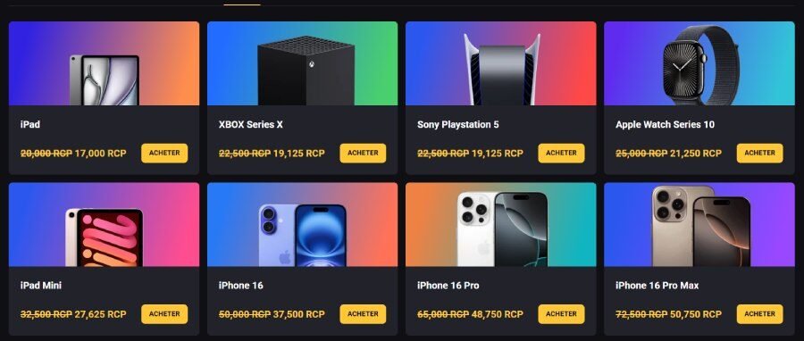 AmonBet Casino page boutique 