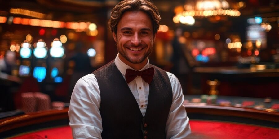 Croupier de casino à Las Vegas