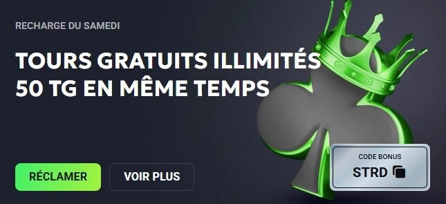 LuckyWave Casino page bonus free spins illimités