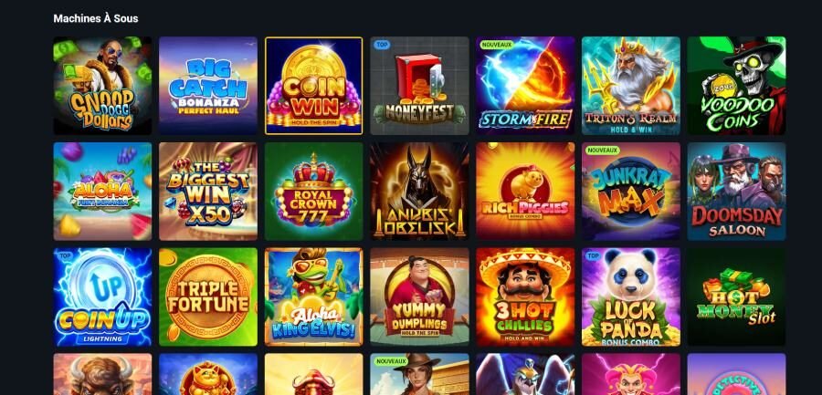 LuckyWave Casino page machines à sous