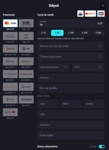 Nova Dreams Casino dépôt