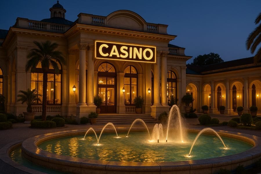 Casino dans une station thermale