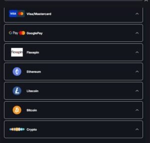 Instant Casino la page dépôt