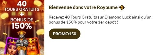 Kings Chance Casino page bonus de bienvenue
