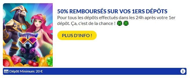 Lucky Treasure Casino page bonus cashback