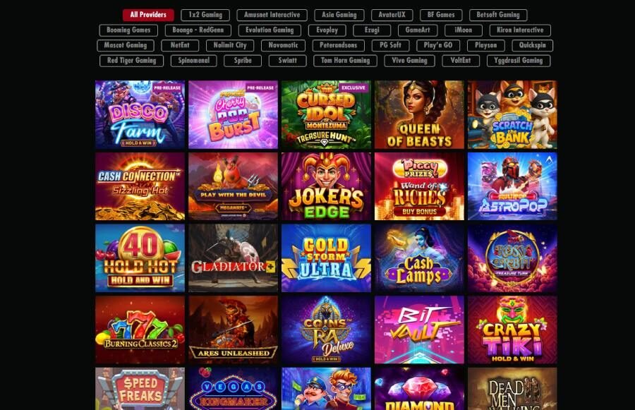 NevadaWin Casino aperçu des jeux