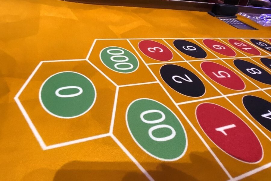 Tapis de paris de roulette mexicaine
