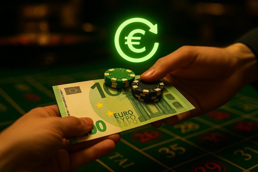Cashback sans wager dans les casino en ligne, billet de 100€