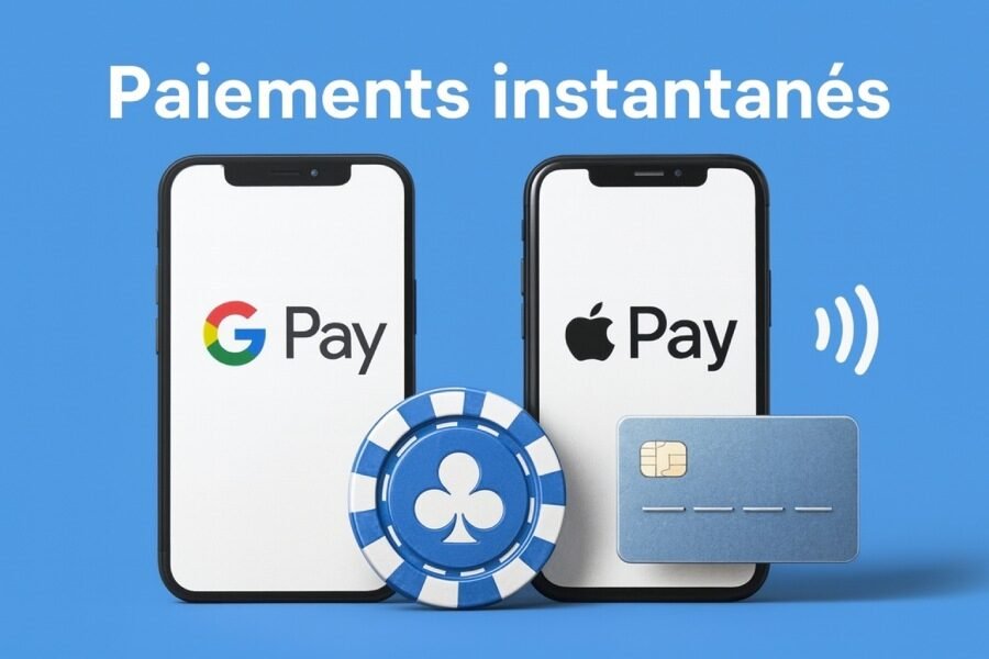 Google Pay / Apple Pay paiements rapide casino en ligne