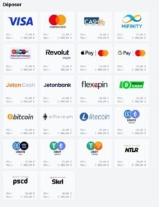 Roibets Casino méthode de dépôt