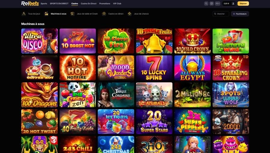 Roibets Casino machines à sous
